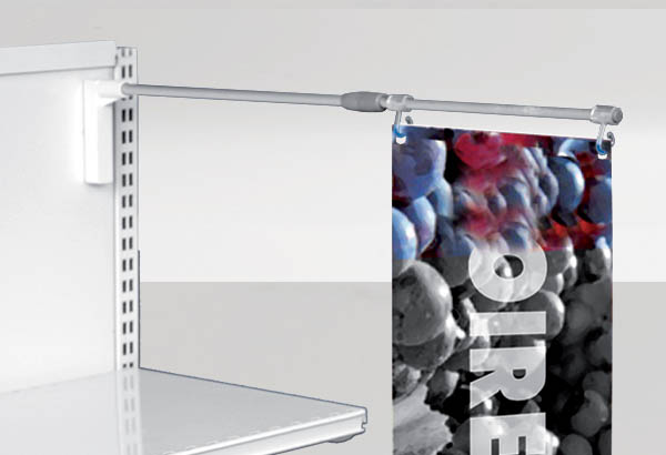 Potence murale avec bloc magnétique télescopique - De 440 à 850 mm