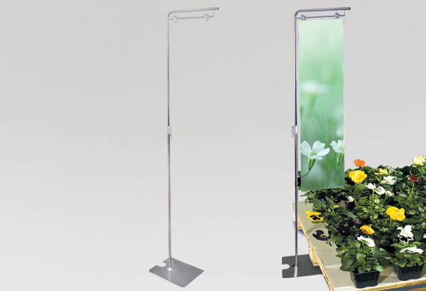 Maxi potence palette simple et télescopique en métal - De 1250 à 2400 mm