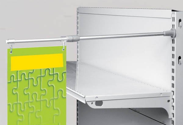 Potence murale multibase télescopique pour crémaillère - De 550 à 950 mm