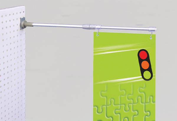 Potence murale multibase télescopique pour fond perforé - De 550 à 950 mm