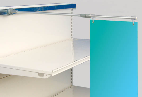 Potence murale multibase télescopique pour barre de charge - De 550 à 950 mm