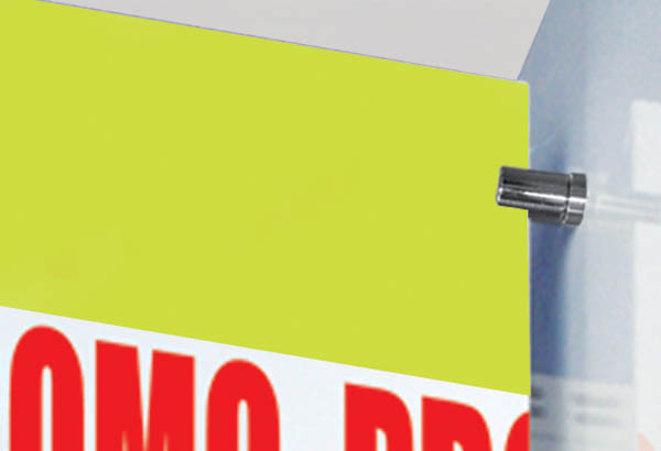 Plot porte fronton magnétique à poser 2 positions - Panneau de 1 à 5 mm maximum