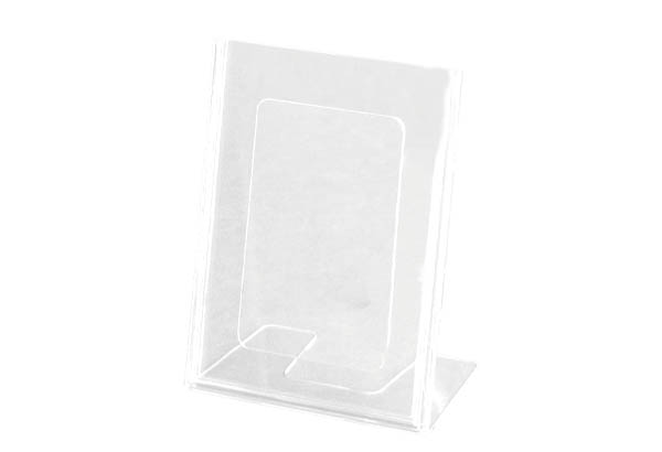 Porte-visuel incliné en injecté transparent - Format A4 - Vertical