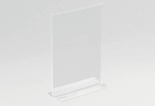 Porte-visuel 2 faces en acrylique transparent - Format A4 - Vertical