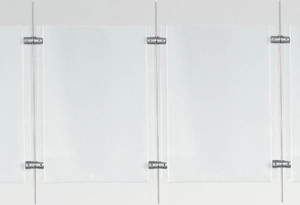 Pince double de fixation câble / porte affiches