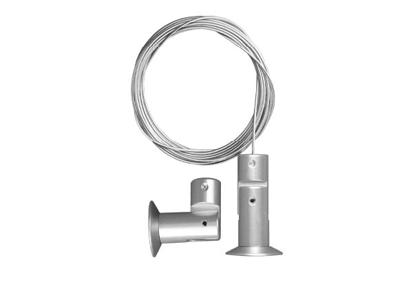 Système de fixation câble - Attache murale Sol / Plafond