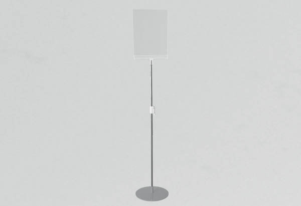 Kit pochette vision A5 en acrylique avec tige télescopique - Grand modèle