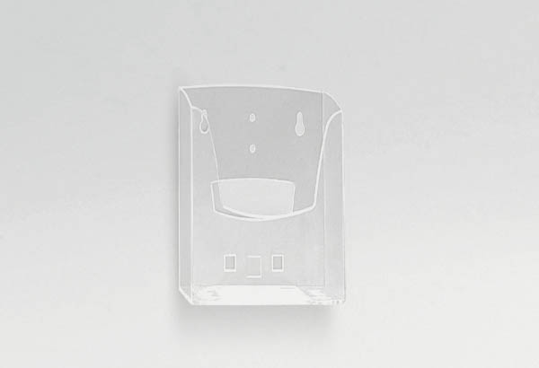 Porte brochures 1 bac mural en polystyrène - Format A5 - Vertical