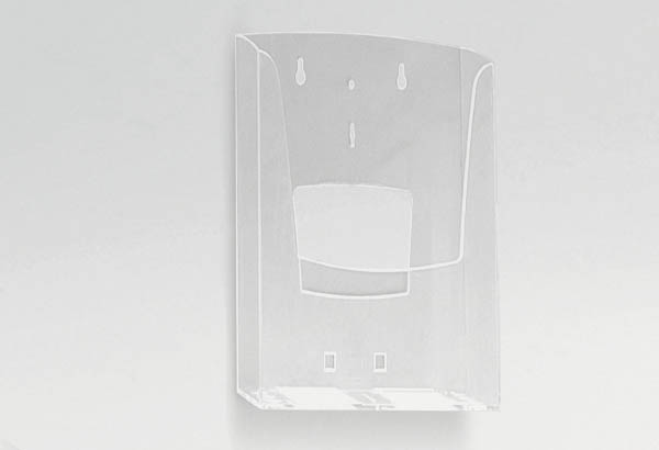 Porte brochures 1 bac mural en polystyrène - Format A4