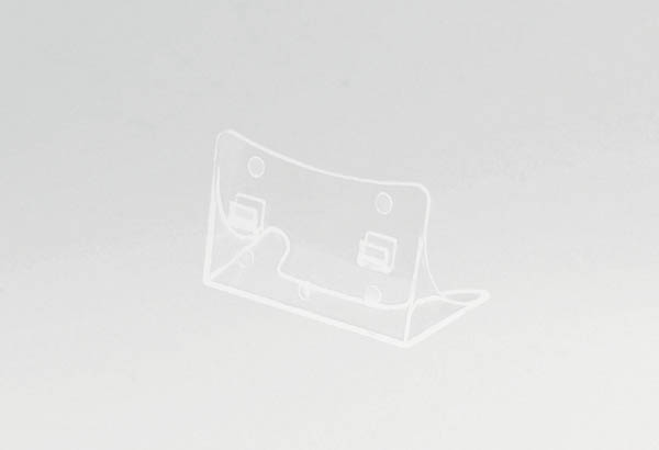 Socle en polystyrène pour porte brochures format 1/3 A4 et A5