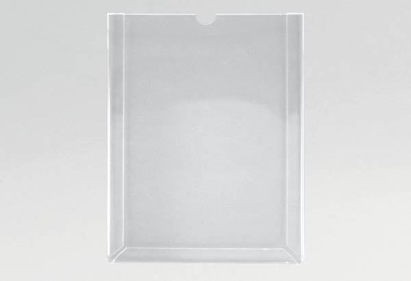Pochette rigide en PET transparent avec onglet - Format A5 - Vertical