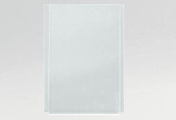 Porte-affiche simple plexi transparent pour système câble - Format A4 - Vertical