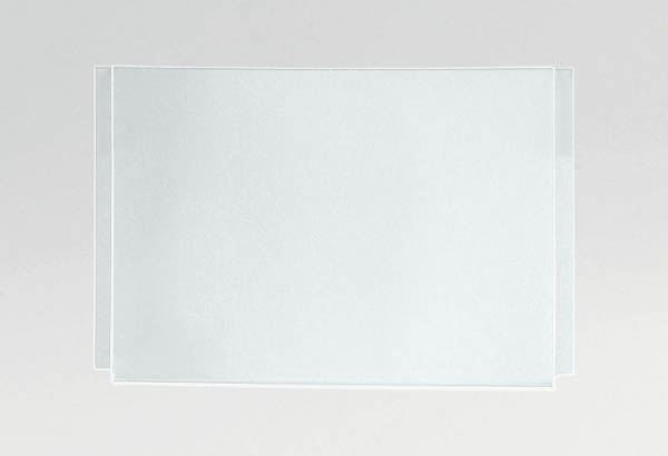 Porte-affiche simple plexi transparent pour système câble - Format A4 - Horizontal