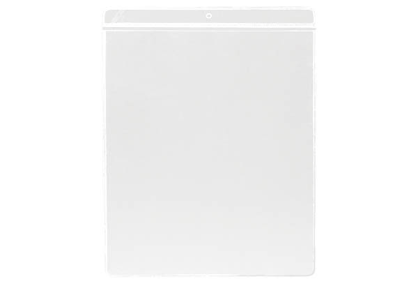 Pochette à suspendre 1 perforation PVC transparente - Format A7 - Vertical