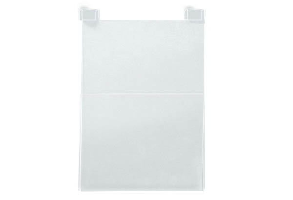 Pochette en plexi transparente pour grille d'exposition - Format A4 - Verticale