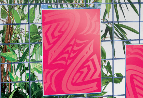 Pochette en plexi transparente pour grille d'exposition - Format A3 - Verticale