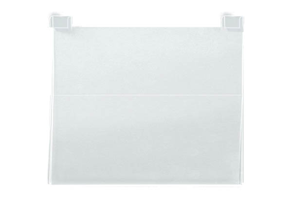 Pochette en plexi transparente pour grille d'exposition - Format A4 - Horizontal