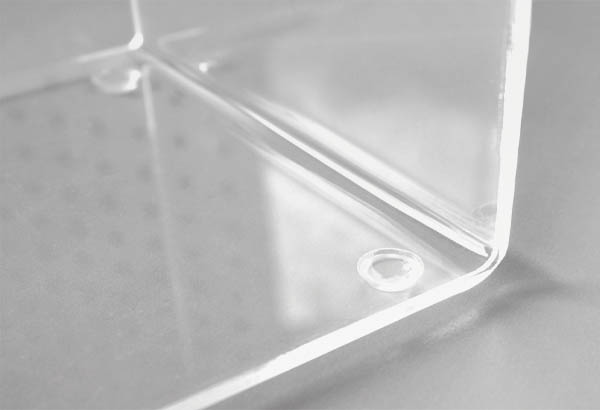 Butée adhésive 1/2 sphère transparente - Ø 8 mm - Ep 2.2 mm