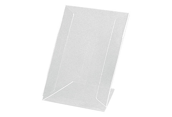 Porte visuel ECO incliné en PET antireflet - Format A4 - Vertical ou Horizontal