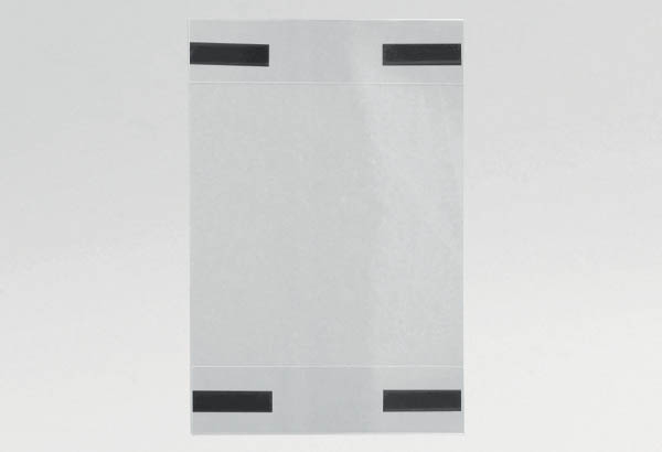 Pochette magnétique en PET transparent ECO - 110 x 220 mm - Vertical