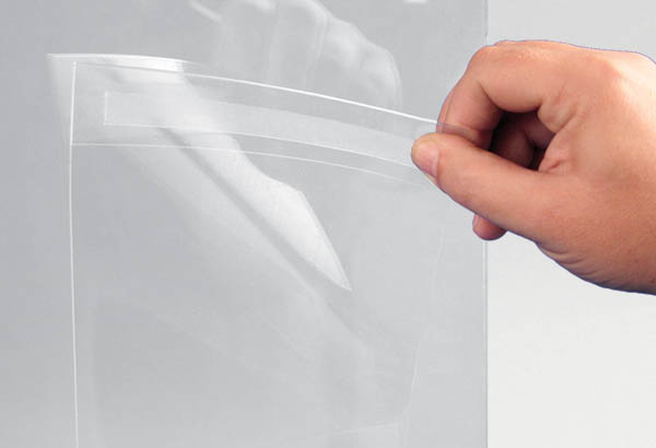 Pochette avec adhésif non permanent PET transparent - Format A4 - Horizontal