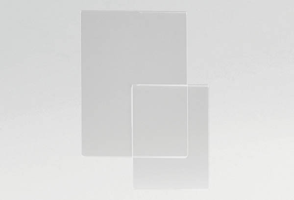 Pochette rigide en PET de 1 mm transparent - Format A6 - Vertical