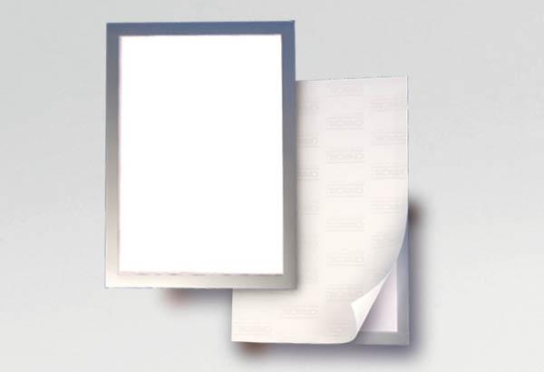 Pochette avec adhésif repositionnable en PVC - Format A4 - Gris