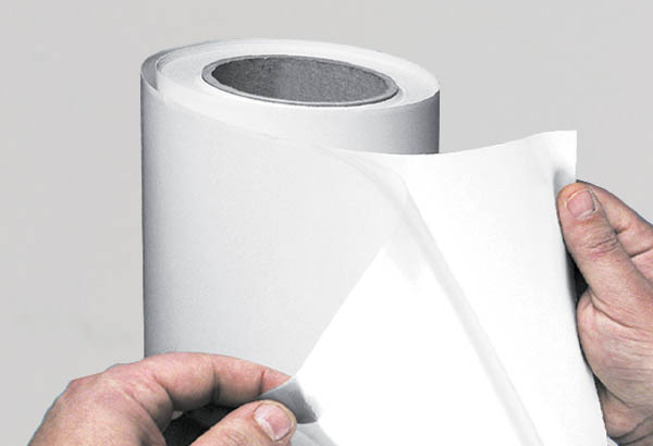 Bobine de vinyle de protection adhésif transparent mat - 500 mm x 20 m et 75μ