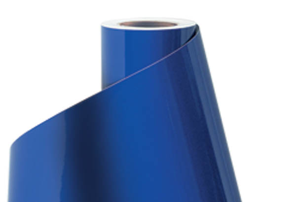 Bobine de vinyle adhésif Lettertac® de 615 mm x 30 m - Bleu marine mat