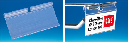 PE transparent retour avant- 40 x 100 mm