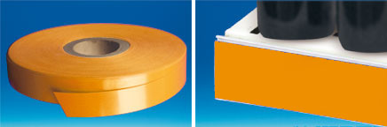 Bande déco porte-étiquette papier "Orange" 38 mm x 100 m