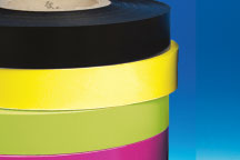 Bande déco porte-étiquette papier "Jaune citron" 38 mm x 100 m