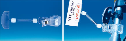 Pince plate articulée base tube - Tige 50 mm