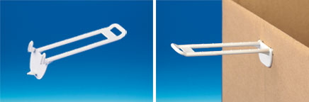 Broche double auto-perforante blanche 150 mm