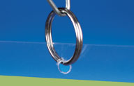 Anneau porte-clef métal Ø 20 mm - Ø fil 1.8 mm