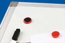 Magnet rouge pour tableau blanc ø 20 mm