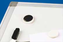 Magnet blanc pour tableau blanc ø 30 mm