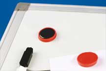 Magnet rouge pour tableau blanc ø 30 mm