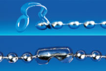 Connecteur droit pour chaine boule Ø 2,4 mm