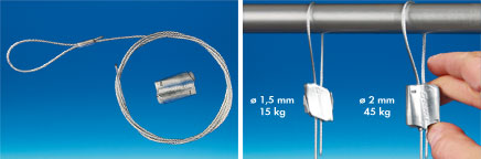 Kit câble express Gripple® 15kg max. - 2 m