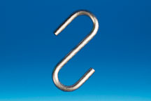 Crochet "S" métal 65 mm - ø fil 2.5 mm