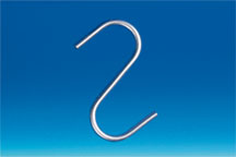 Crochet "S" métal 32 mm - ø fil 2 mm