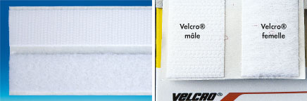 Ruban Auto-grippant VELCRO® blanc adhésivé 25 m