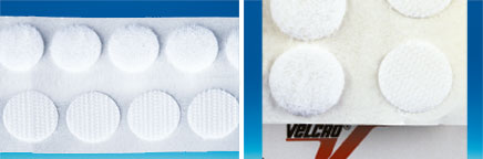 Pastilles VELCRO® blanche adhésivée en boite de 200 couples