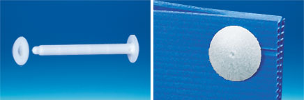 Pression permanent clip blanc ø 15 mm - serrage 5 à 41 mm