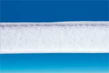 Ruban Auto-grippant CARAFIX® blanc adhésivé "Boucle" 20 mm x 25 m