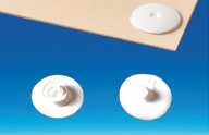 Rivet pression translucide non permanent ø 5 mm - serrage 2.5 mm
