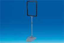 Kit cadre A4 télescopique de 320 à 620 mm socle métal - Noir