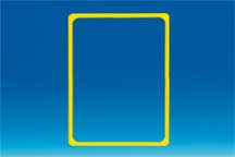 Cadre en PVC jaune A3