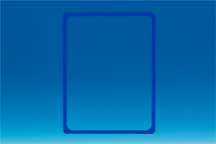 Cadre en PVC bleu A3